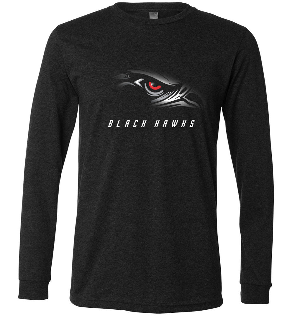 BLACK HAWKS! - Official Gear - Type 1 Long Sleeve Unisex, Modern Sports Logo