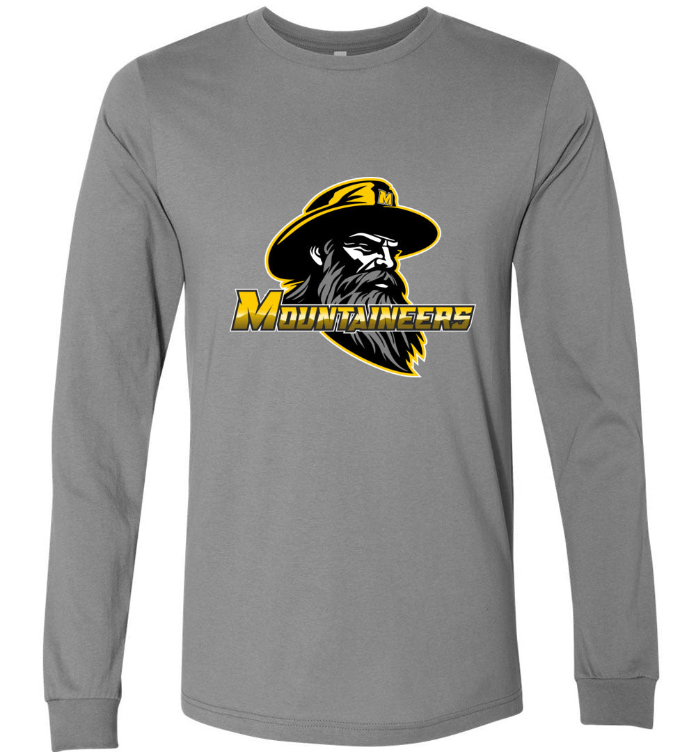 GO MOUNTAINEERS!! - Long Sleeve Unisex, Modern Sports Logo