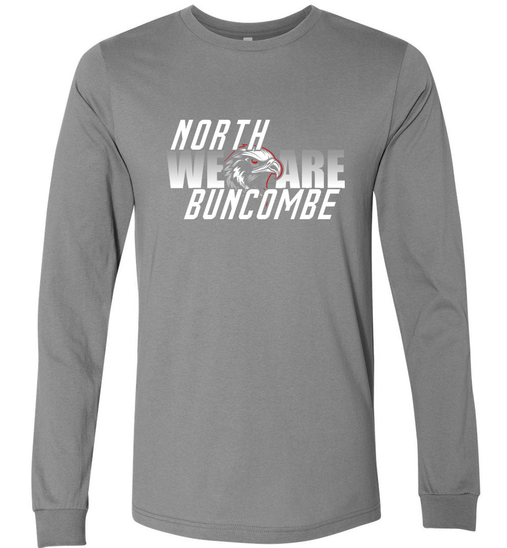 WE ARE NORTH BUNCOMBE! - Official Black Hawks Long Sleeve! (Dark fabric)