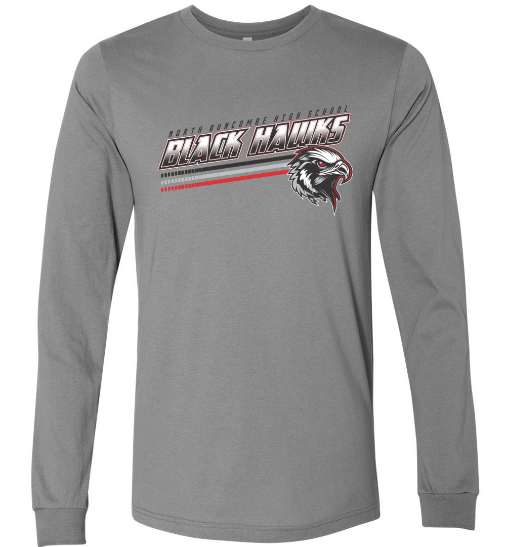 BLACK HAWKS! - Official Gear - Type 13 Long Sleeve Unisex, Modern Sports Logo