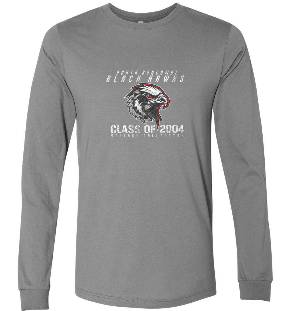 BLACK HAWKS! - Vintage 2004 Reunion Gear - Concept 001 Long Sleeve Unisex, Modern Sports Logo
