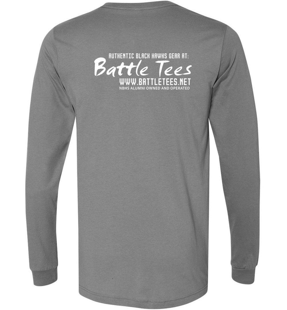 WE ARE NORTH BUNCOMBE! - Official Black Hawks Long Sleeve! (Dark fabric)