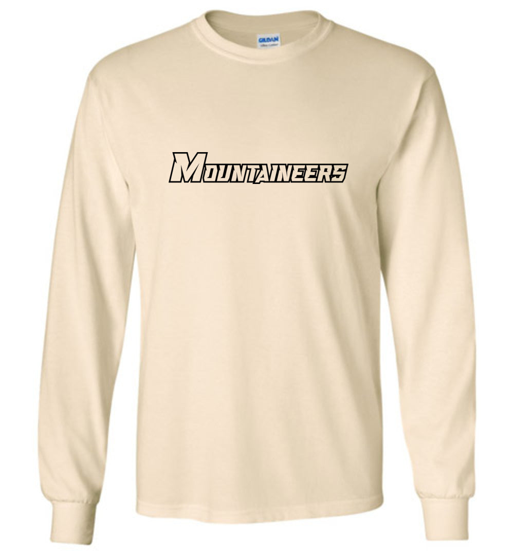 GO MOUNTAINEERS!! - Long Sleeve Unisex, Modern Sports Logo