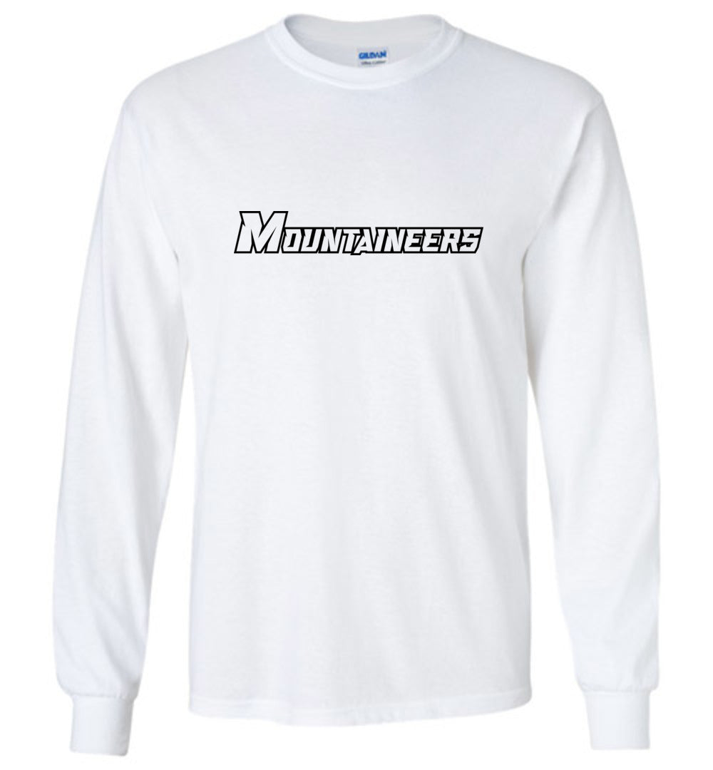 GO MOUNTAINEERS!! - Long Sleeve Unisex, Modern Sports Logo