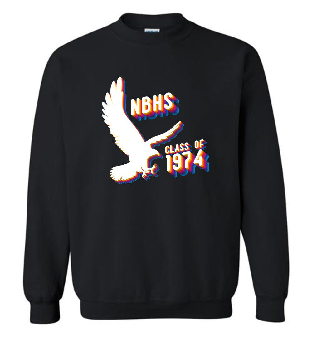 BLACK HAWKS! - Vintage 1974 Reunion Gear - Concept 001 Sweatshirt, Modern Sports Logo