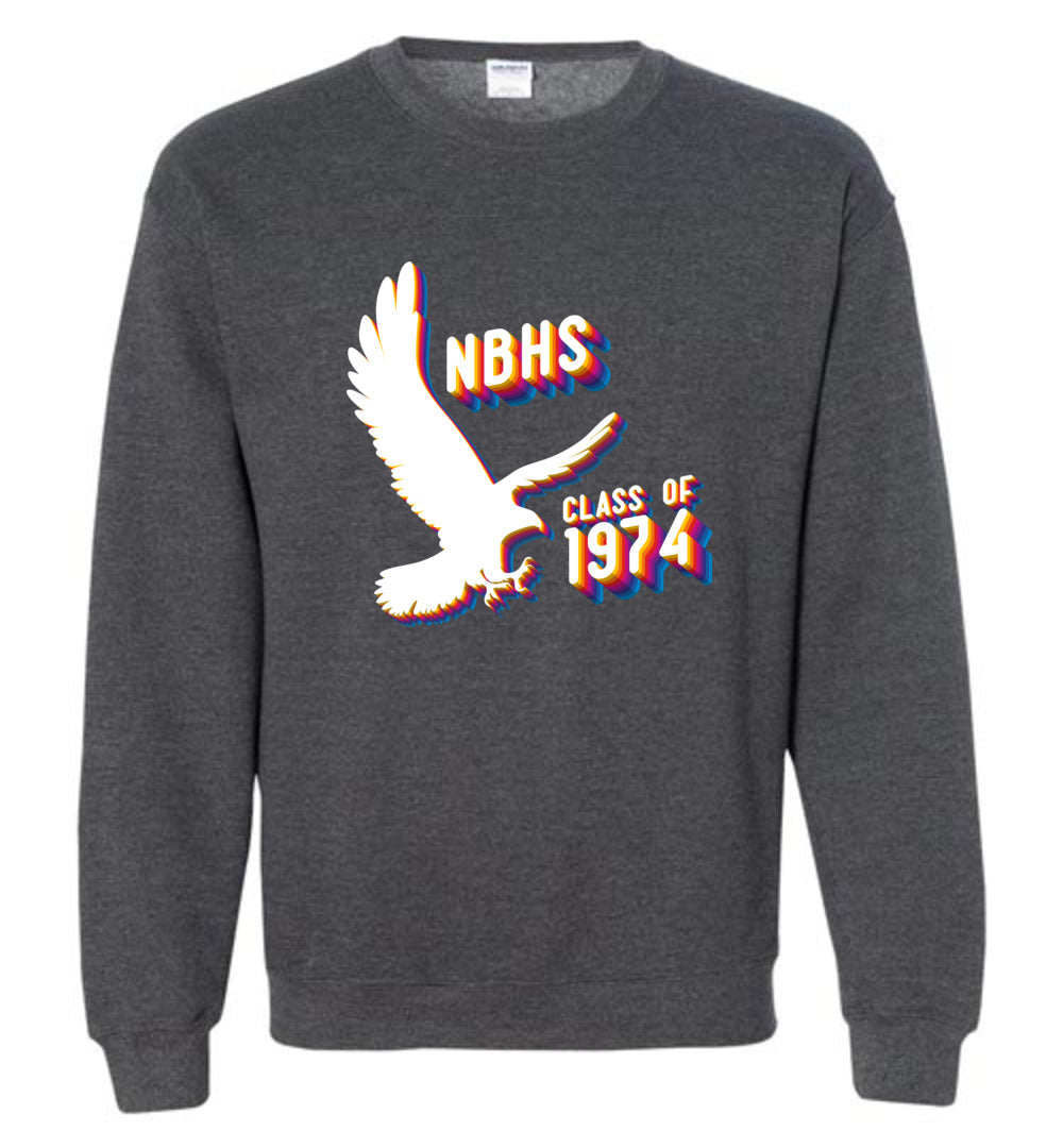 BLACK HAWKS! - Vintage 1974 Reunion Gear - Concept 001 Sweatshirt, Modern Sports Logo