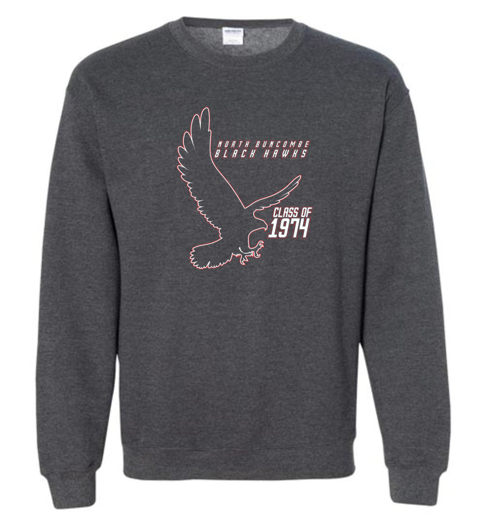 BLACK HAWKS! - Vintage 1974 Reunion Gear - Concept 002 Sweatshirt, Modern Sports Logo