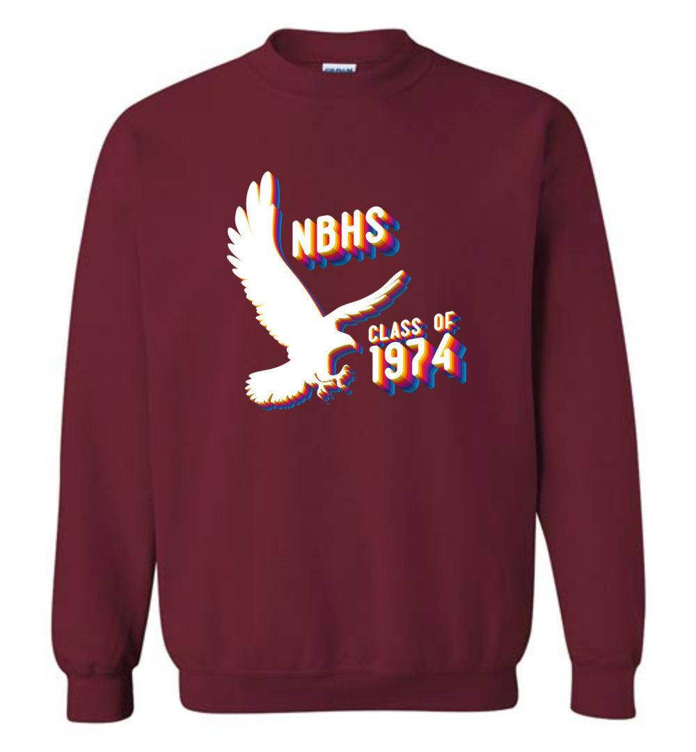 BLACK HAWKS! - Vintage 1974 Reunion Gear - Concept 001 Sweatshirt, Modern Sports Logo