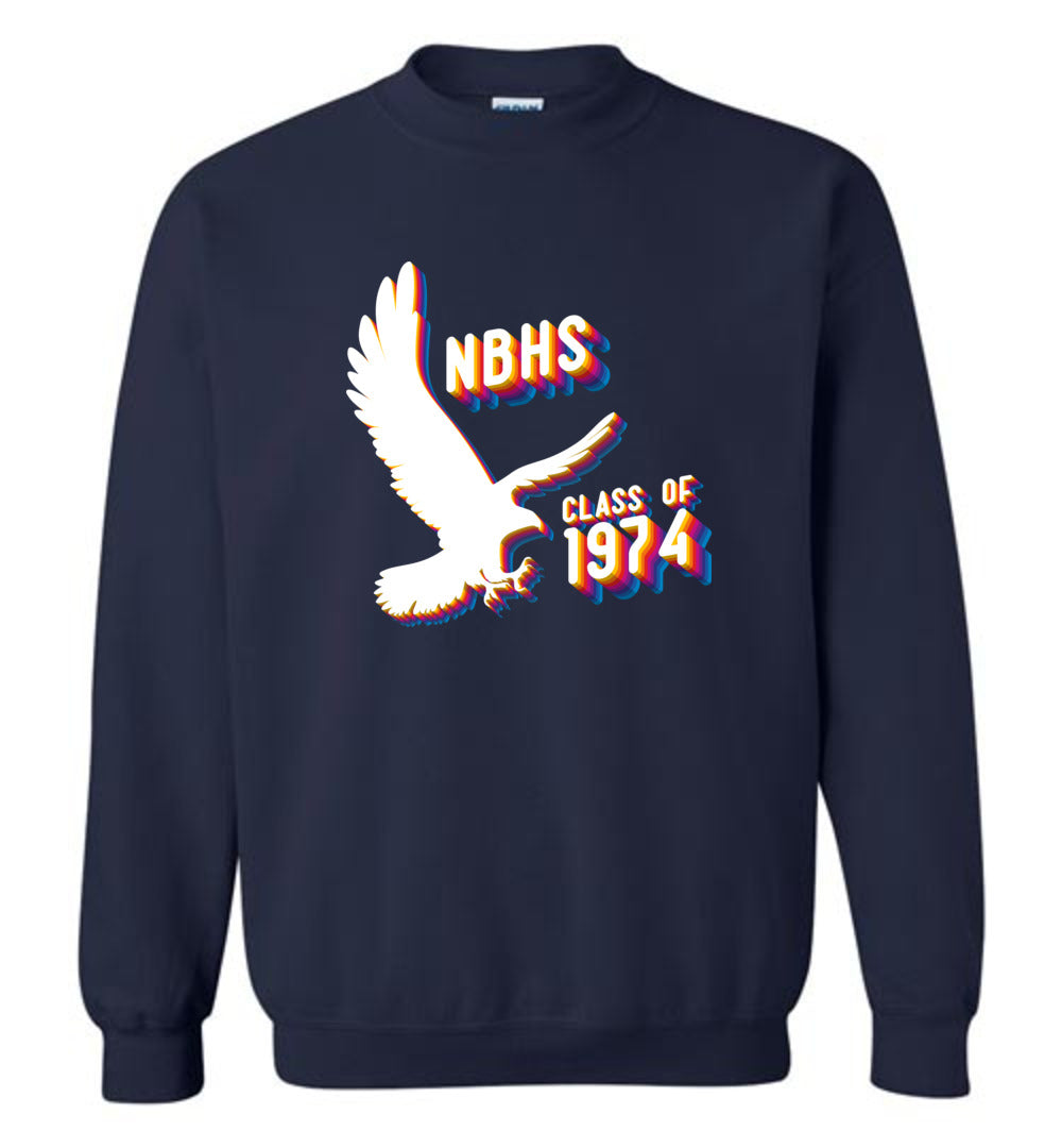 BLACK HAWKS! - Vintage 1974 Reunion Gear - Concept 001 Sweatshirt, Modern Sports Logo