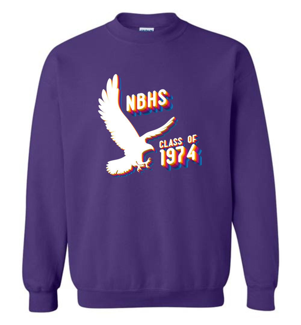 BLACK HAWKS! - Vintage 1974 Reunion Gear - Concept 001 Sweatshirt, Modern Sports Logo