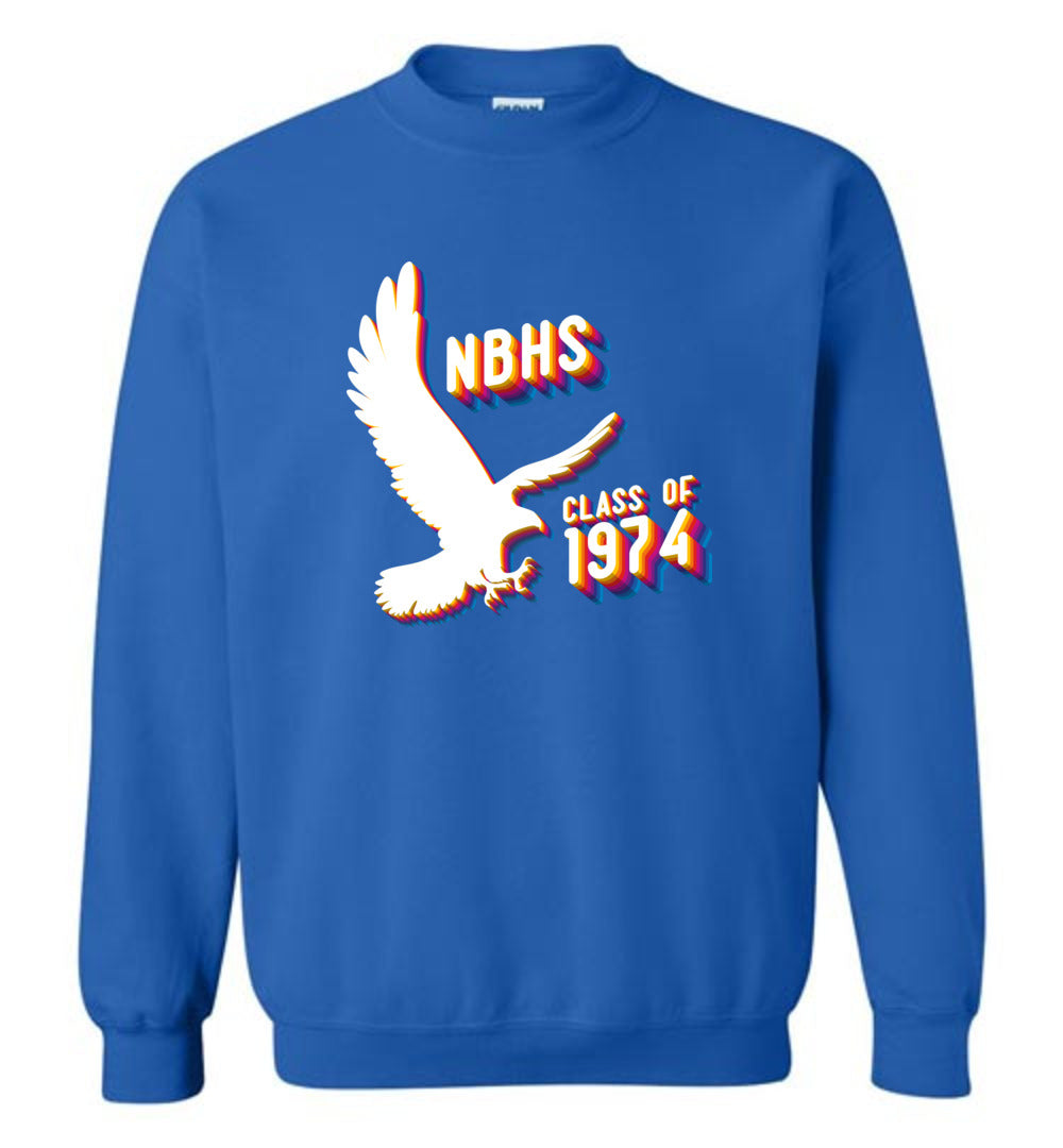 BLACK HAWKS! - Vintage 1974 Reunion Gear - Concept 001 Sweatshirt, Modern Sports Logo