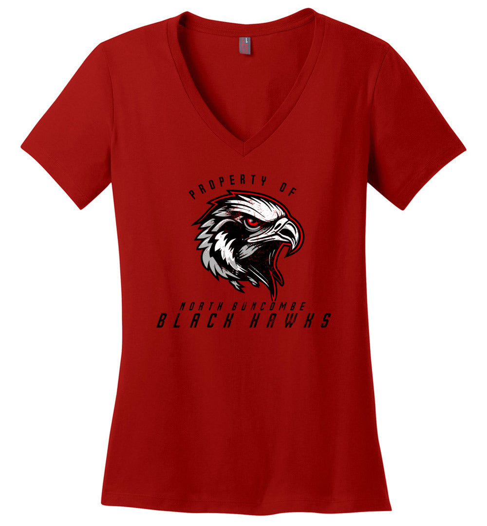BLACK HAWKS! - Official Gear - Type 8 Women's V-Neck Short Sleeve