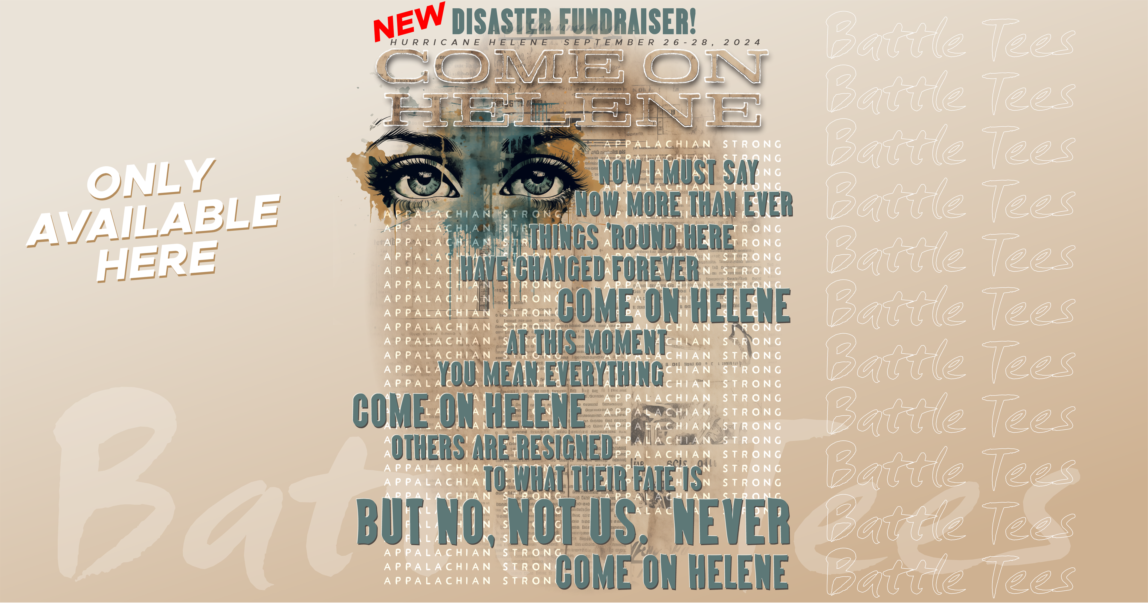 COME ON HELENE!  - Hurricane Helene Disaster Fundraiser!
