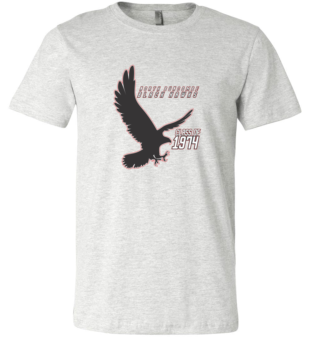 BLACK HAWKS! - Vintage 1974 Reunion Gear - Concept 002 Short Sleeve Unisex, Modern Sports Logo