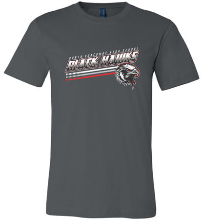 BLACK HAWKS! - Official Gear - Type 13 Short Sleeve Unisex, Modern Sports Logo