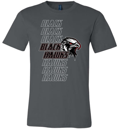 BLACK HAWKS! - Official Gear - Type 17 Short Sleeve Unisex, Modern Sports Logo