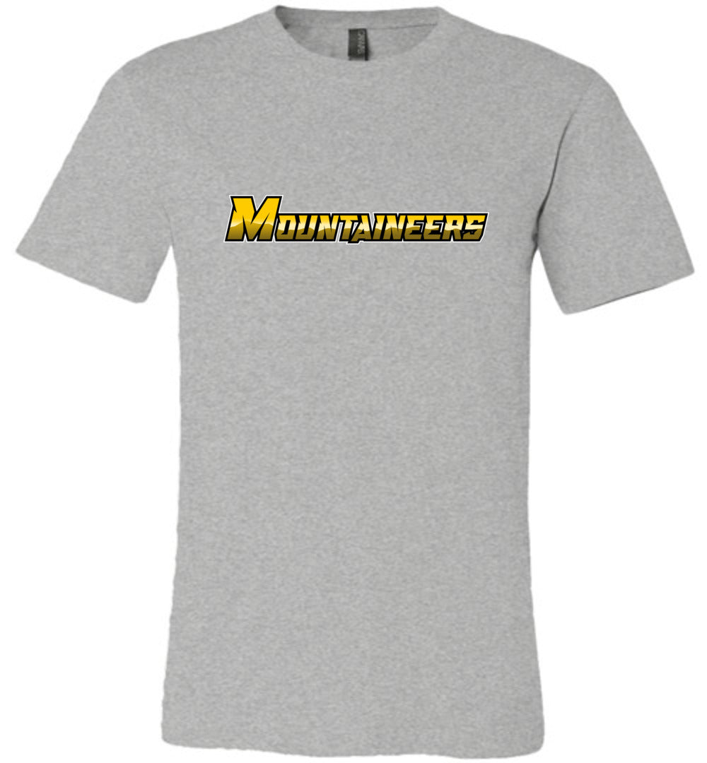 GO MOUNTAINEERS!! - Short Sleeve Unisex, Modern Sports Logo