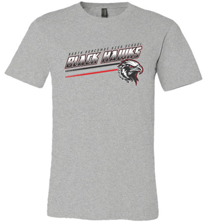 BLACK HAWKS! - Official Gear - Type 13 Short Sleeve Unisex, Modern Sports Logo