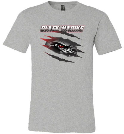 BLACK HAWKS! - Official Gear - Type 16 Short Sleeve Unisex, Modern Sports Logo