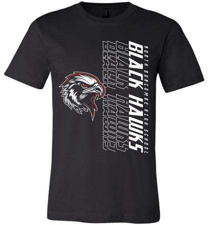 BLACK HAWKS! - Official Gear - Type 14 Short Sleeve Unisex, Modern Sports Logo