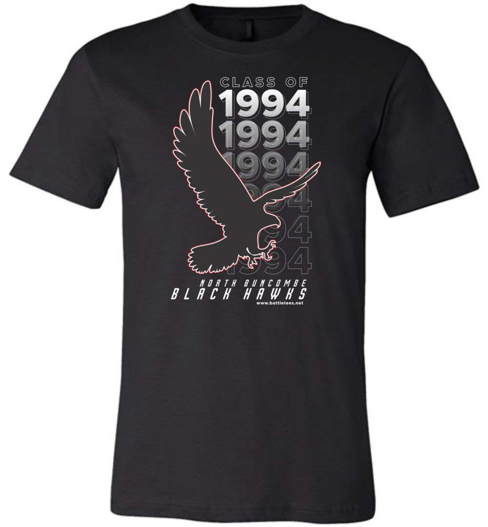 BLACK HAWKS! - Vintage 1994 Reunion Gear - Concept 001 Short Sleeve Unisex, Modern Sports Logo