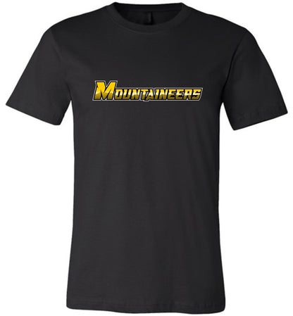 GO MOUNTAINEERS!! - Short Sleeve Unisex, Modern Sports Logo