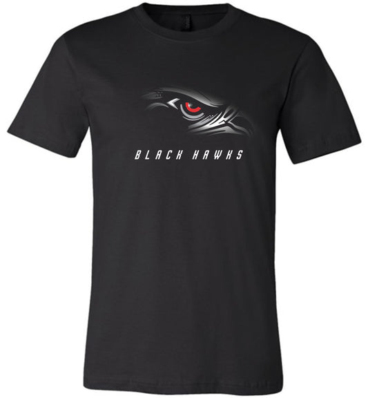 BLACK HAWKS! - Official Gear - Type 1 Short Sleeve Unisex, Modern Sports Logo