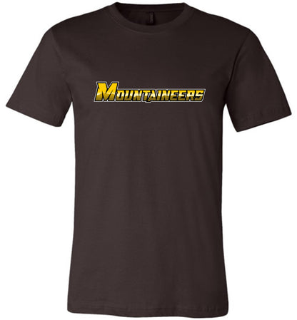 GO MOUNTAINEERS!! - Short Sleeve Unisex, Modern Sports Logo