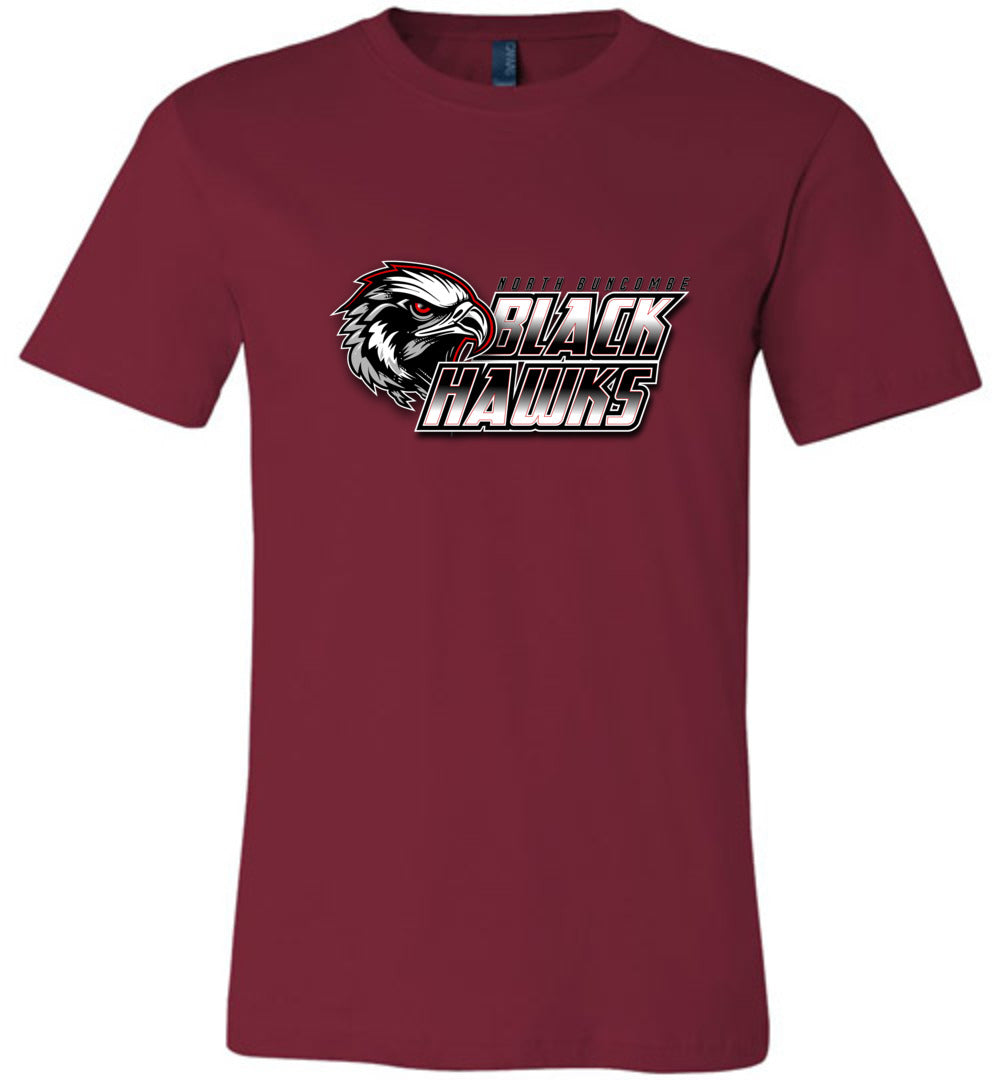 BLACK HAWKS! - Official Gear - Type 10 Short Sleeve Unisex, Modern Sports Logo