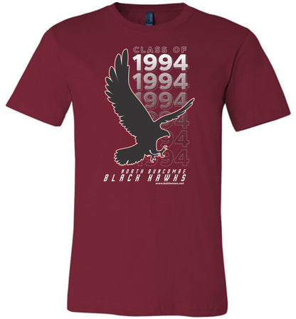 BLACK HAWKS! - Vintage 1994 Reunion Gear - Concept 001 Short Sleeve Unisex, Modern Sports Logo