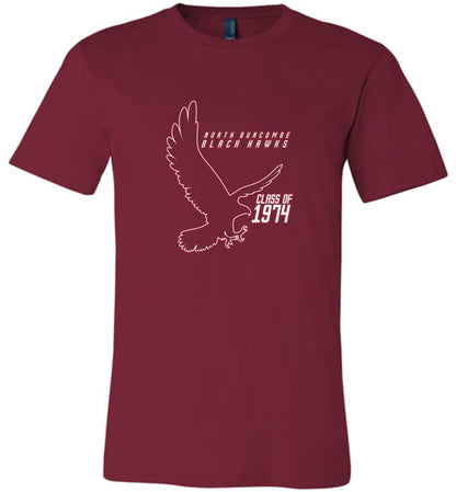 BLACK HAWKS! - Vintage 1974 Reunion Gear - Concept 002 Short Sleeve Unisex, Modern Sports Logo