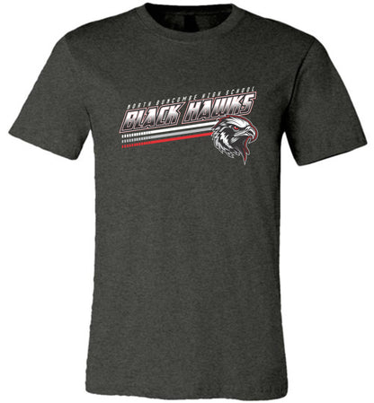 BLACK HAWKS! - Official Gear - Type 13 Short Sleeve Unisex, Modern Sports Logo