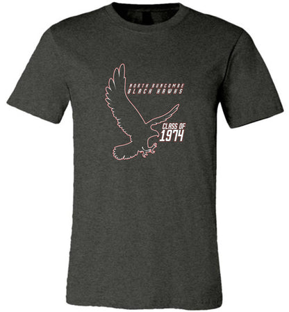 BLACK HAWKS! - Vintage 1974 Reunion Gear - Concept 002 Short Sleeve Unisex, Modern Sports Logo