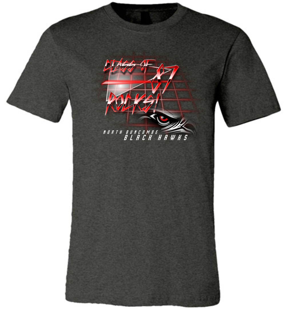 BLACK HAWKS! - Vintage 1987 Reunion Gear - Concept 001 Short Sleeve Unisex, Modern Sports Logo