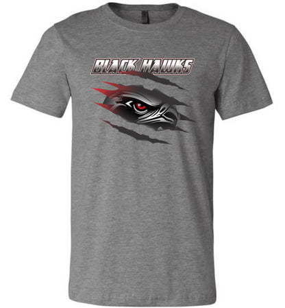 BLACK HAWKS! - Official Gear - Type 16 Short Sleeve Unisex, Modern Sports Logo