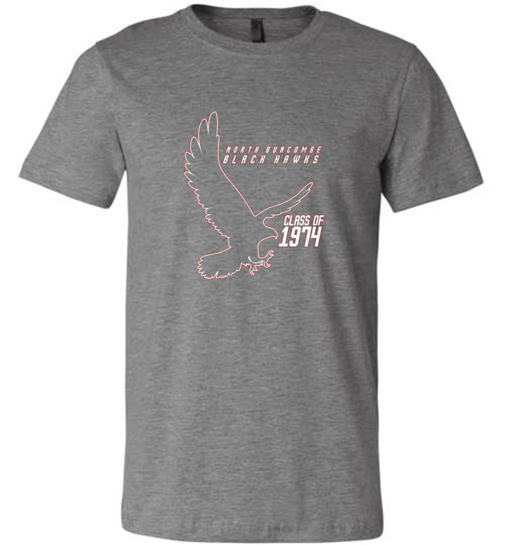 BLACK HAWKS! - Vintage 1974 Reunion Gear - Concept 002 Short Sleeve Unisex, Modern Sports Logo