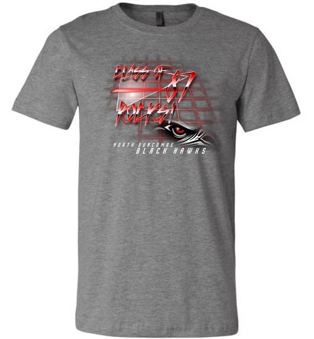 BLACK HAWKS! - Vintage 1987 Reunion Gear - Concept 001 Short Sleeve Unisex, Modern Sports Logo