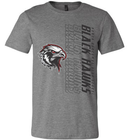 BLACK HAWKS! - Official Gear - Type 14 Short Sleeve Unisex, Modern Sports Logo