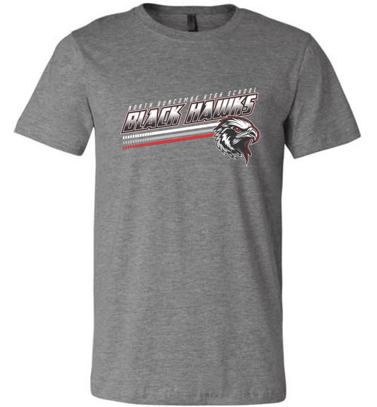 BLACK HAWKS! - Official Gear - Type 13 Short Sleeve Unisex, Modern Sports Logo