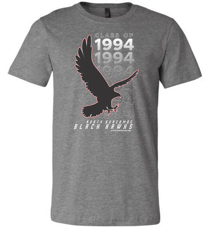 BLACK HAWKS! - Vintage 1994 Reunion Gear - Concept 001 Short Sleeve Unisex, Modern Sports Logo