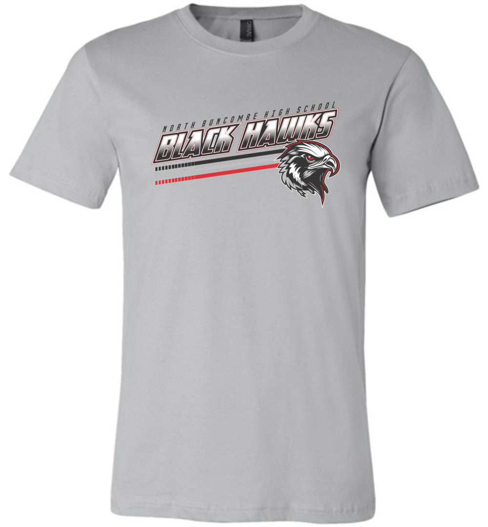 BLACK HAWKS! - Official Gear - Type 13 Short Sleeve Unisex, Modern Sports Logo