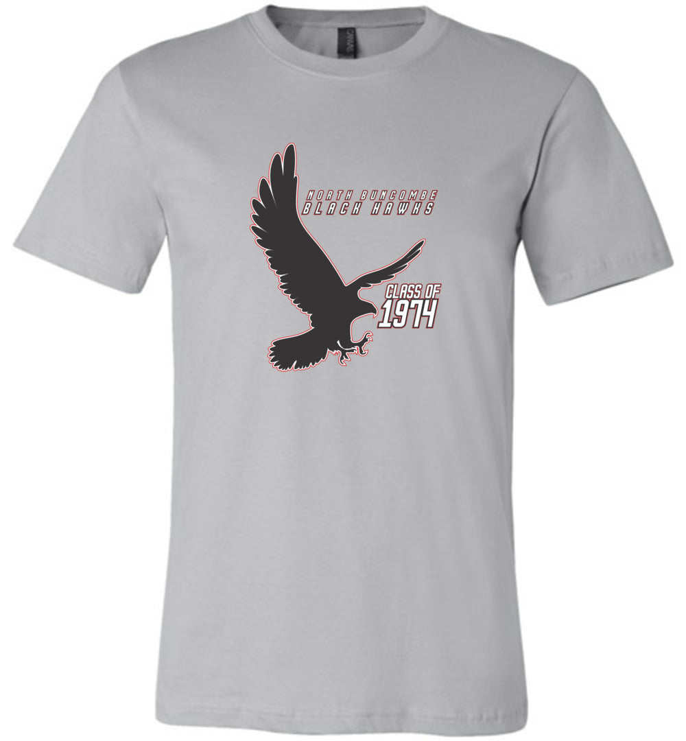 BLACK HAWKS! - Vintage 1974 Reunion Gear - Concept 002 Short Sleeve Unisex, Modern Sports Logo