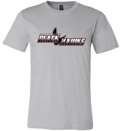 BLACK HAWKS! - Official Gear - Type 5 Short Sleeve Unisex, Modern Sports Logo