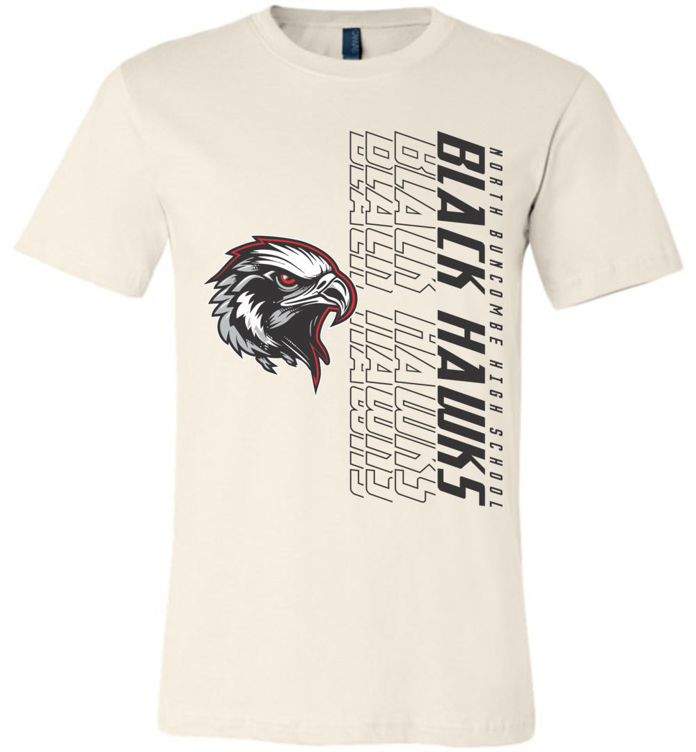 BLACK HAWKS! - Official Gear - Type 14 Short Sleeve Unisex, Modern Sports Logo