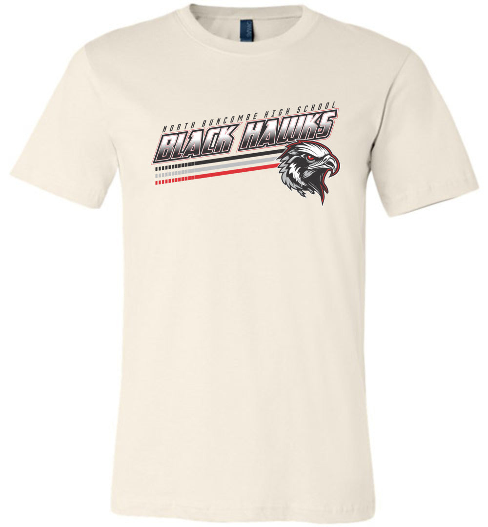 BLACK HAWKS! - Official Gear - Type 13 Short Sleeve Unisex, Modern Sports Logo