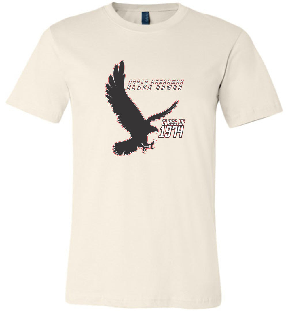 BLACK HAWKS! - Vintage 1974 Reunion Gear - Concept 002 Short Sleeve Unisex, Modern Sports Logo