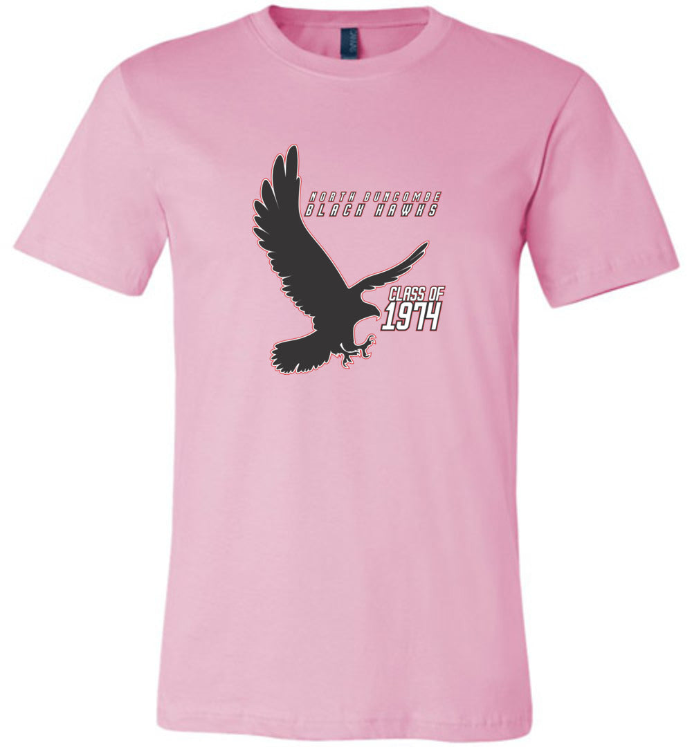 BLACK HAWKS! - Vintage 1974 Reunion Gear - Concept 002 Short Sleeve Unisex, Modern Sports Logo