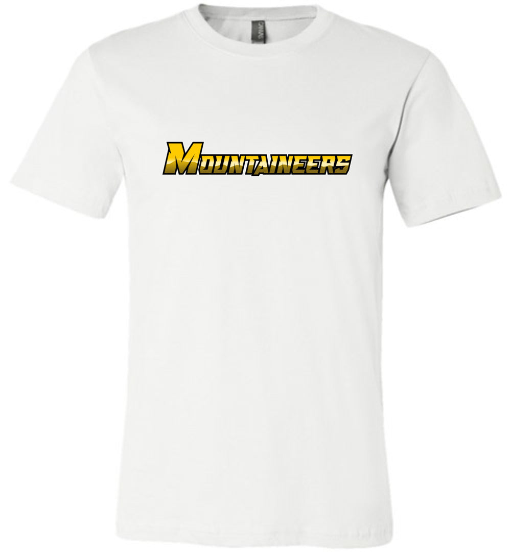 GO MOUNTAINEERS!! - Short Sleeve Unisex, Modern Sports Logo