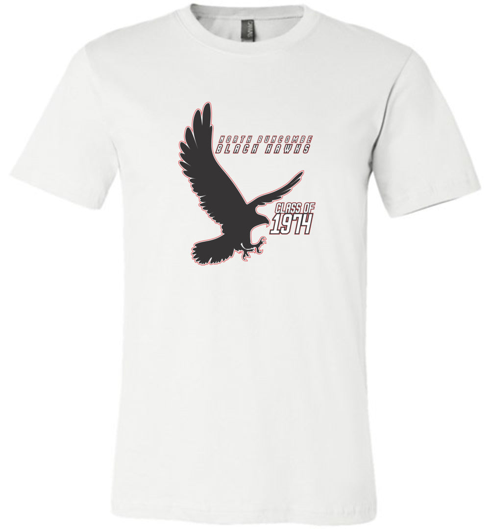 BLACK HAWKS! - Vintage 1974 Reunion Gear - Concept 002 Short Sleeve Unisex, Modern Sports Logo