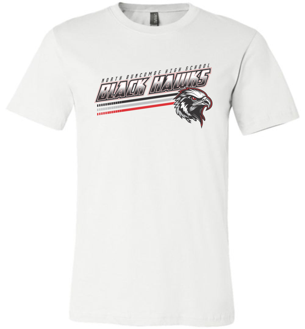 BLACK HAWKS! - Official Gear - Type 13 Short Sleeve Unisex, Modern Sports Logo